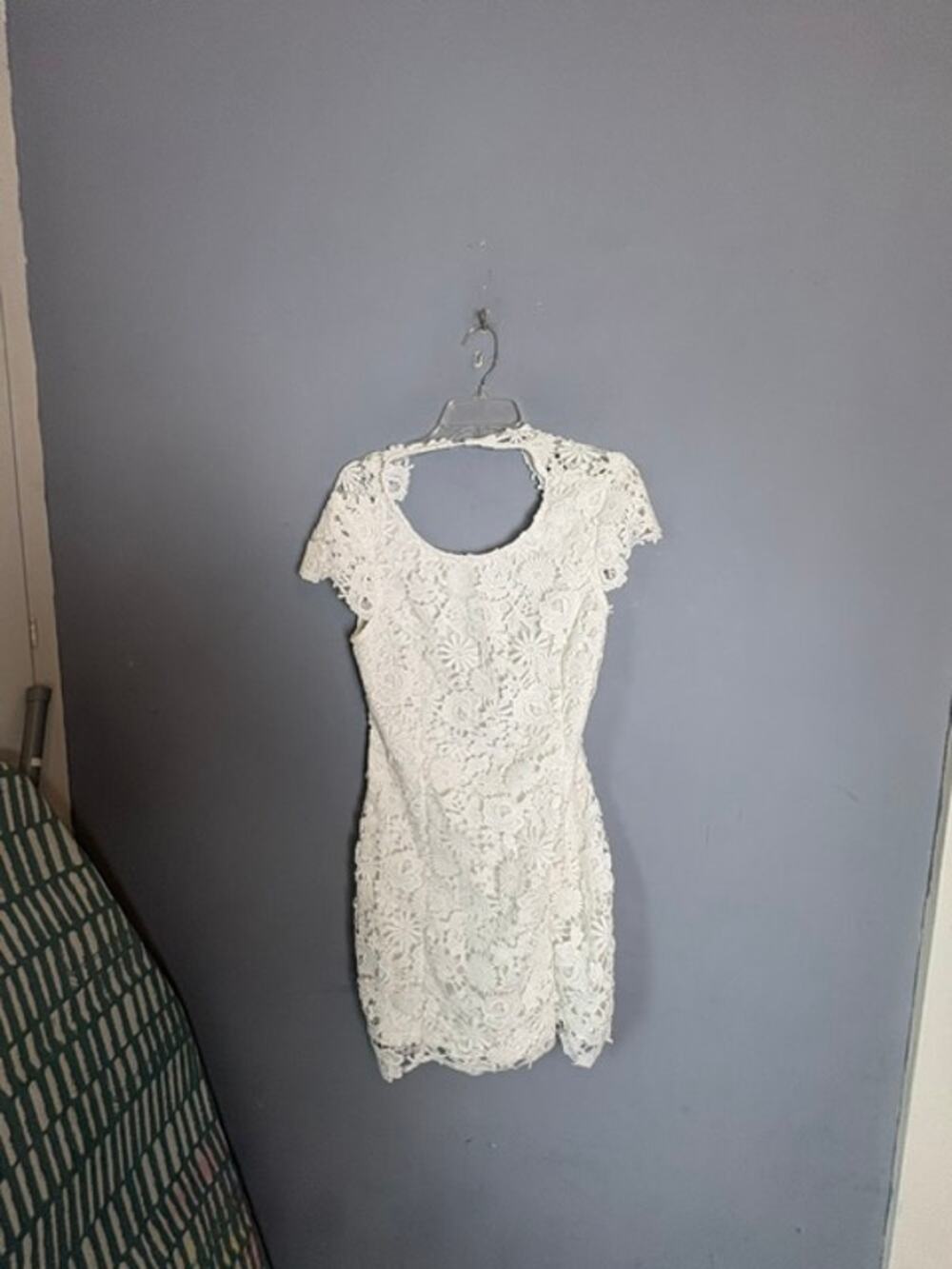 Lulus Girls White Floral Lace Special Occasion Dress Size XL 14 16 JMD 8344